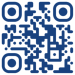 Dark blue QR code